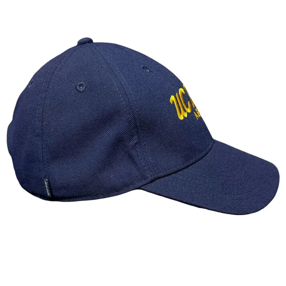 UC Davis Aggies Strapback Hat Cap Blue Yellow Rare Italics Legacy Football